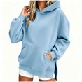 thumbnail image 5 of FchengtaiS Oversized Hoodies Sweatshirts for Womens Casual Loose Fleece Hooded Pullover Tops with Pockets and Side Split, 5 of 7