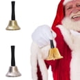 thumbnail image 1 of 1pcs Santa Claus Rattle Christmas Hand Bell Dinner Party Shop Hotel Hand Bell, 1 of 6