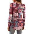 thumbnail image 4 of a.Jesdani Women's Plus Size Tunic Tops Long Sleeve V Neck Casual Blouses m-4x, 4 of 7