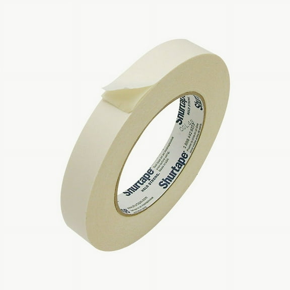 Shurtape DF-65 Double-Sided Flat Paper Tape: 3/4 in x 36 yds. (Natural)