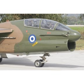 Hellenic Air Force TA-7 Corsair II at Araxos Air Base Greece Canvas Art - Giovanni CollaStocktrek Images (34 x 23)