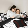 thumbnail image 5 of Manfei American Baseball Bedding Comforter Set for Kids, Grey Buffalo Geometric Twin Comforter Sets, Sport Player Reversible Bedding Set, Super Cozy Room Decor, 2-Piece, 5 of 8