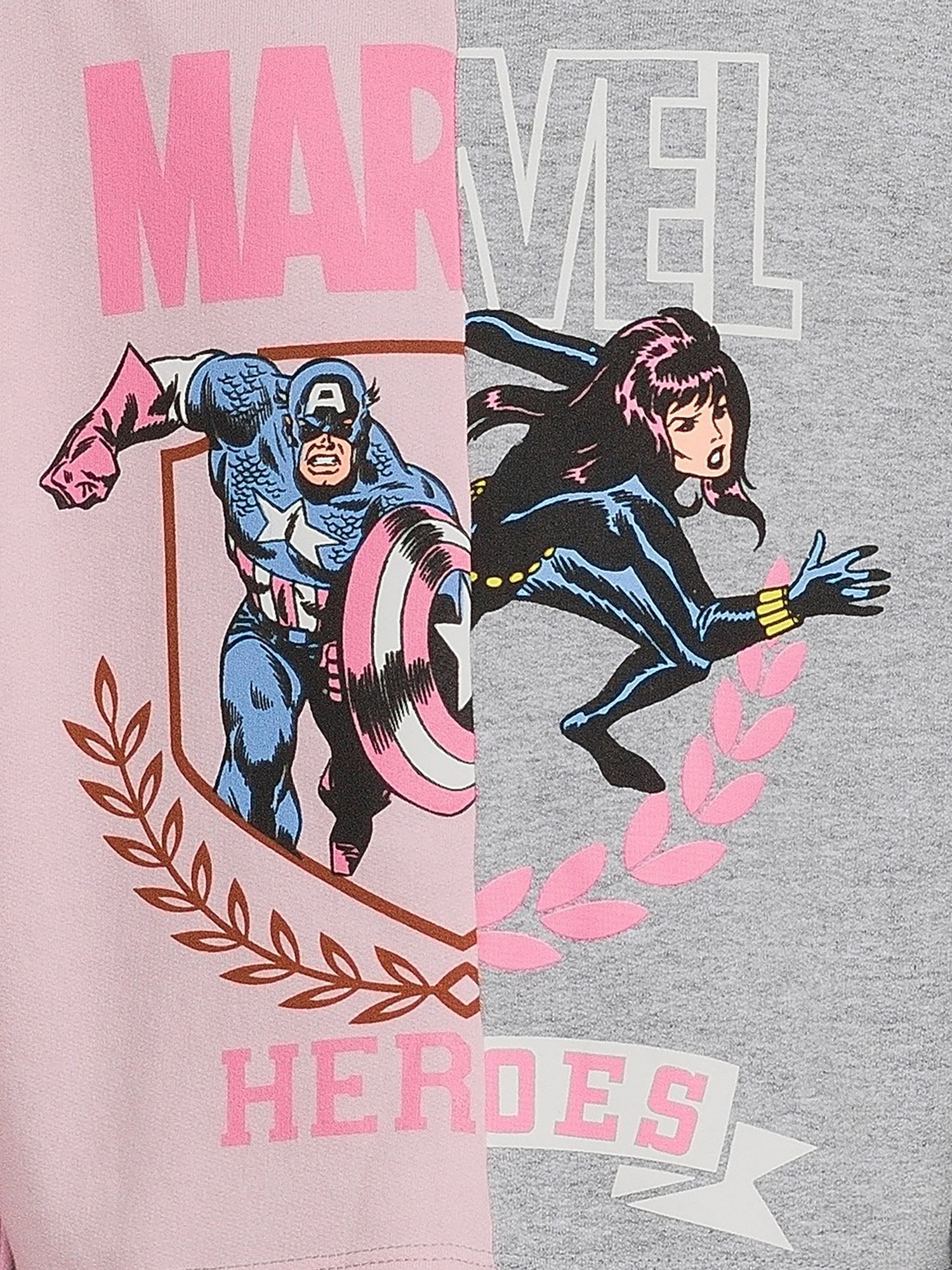 Marvel Girls' Split Graphic Sweatshirt, Sizes 4-16