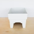 thumbnail image 6 of Bloem Finley Deck Rail Rectangle Planter: 24" - Casper White - Matte Finish, Fits Rail Sizes 3"-6", 100% Recycled Plastic Box, For Indoor and Outdoor Use, Gardening, 7.5 Gallon Capacity, 6 of 6