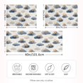 thumbnail image 4 of Haosy Satin Pillowcase for Hair and Skin Standard Cooling Silk Pillow Case with Envelope Closure Bears Sleep on Cloud Moon 20"x30", 4 of 9