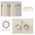 thumbnail image 5 of XUEYU Sheer Curtains 96 Inch Long, Window Curtain Panels, Rod Pocket Voile Sheer Panel Drapes, Light Filtering for Bedroom, Living Room, Yard, 2 Panels, 52" W x 96" L, Linen, 5 of 7