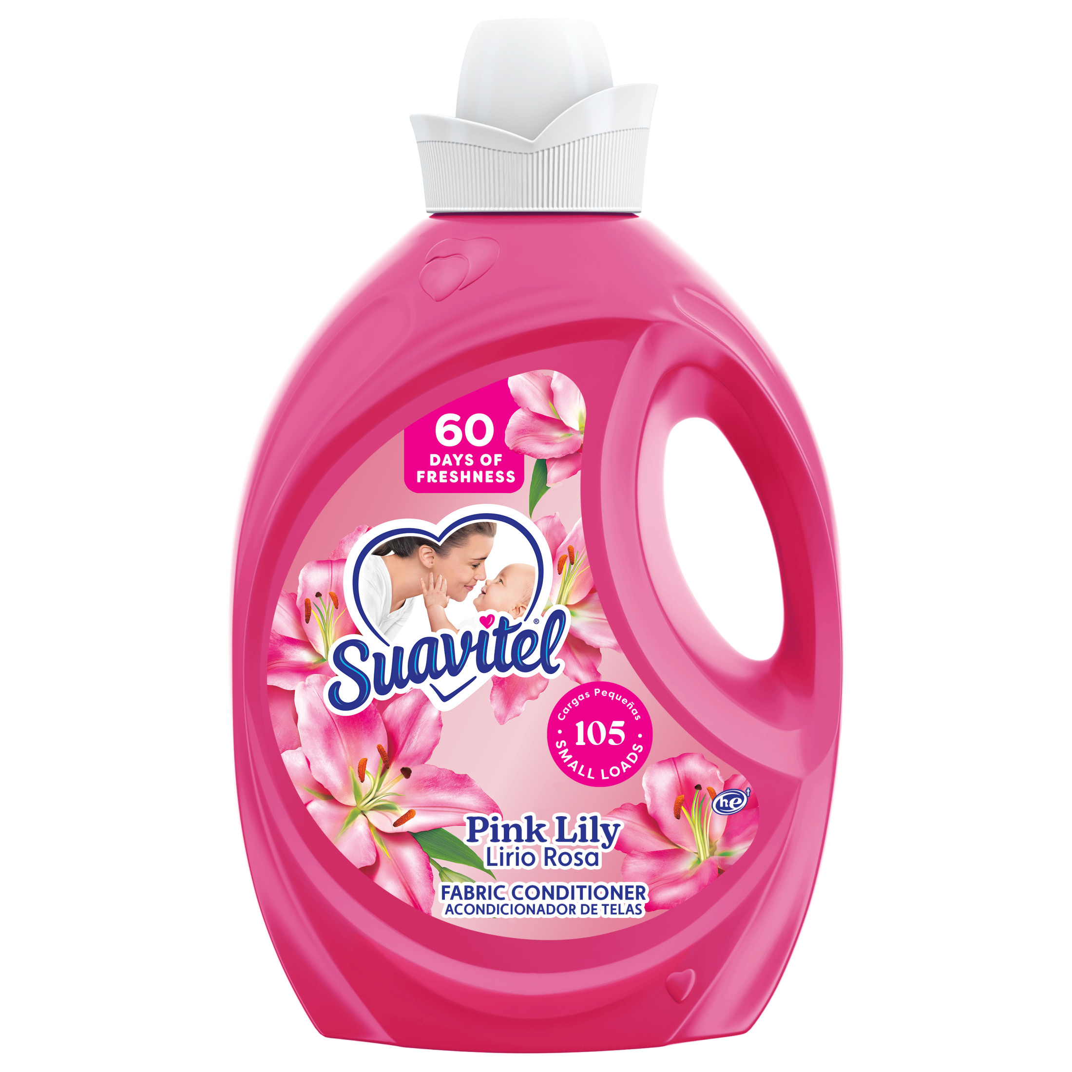 Suavitel Concentrated Fabric Softener, Pink Lily, 105 fl oz photo 1
