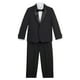 thumbnail image 1 of Conjunto de Traje Náutica para Niños con Chaqueta de Esmoquin Negra, Pantalón y Camisa Talla 7 (Argentina), 1 of 3