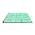 thumbnail image 2 of Ahgly Company Machine Washable Indoor Rectangle Solid Turquoise Blue Modern Area Rugs, 8' x 12', 2 of 4