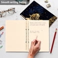 thumbnail image 5 of Cat Starry Sky Ring Binder Notebook Journey Note Diary College Ruled Spiral Notebook Study Loose Leaf Paper A5 60 Pages, 5 of 8