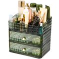 thumbnail image 1 of Makeup Organizer with Stackable Drawers Large Capacity Makeup Vanity Organizer with Compartment 3 Tier Cosmetic Storage Rack  Pattern Makeup Case Organizer for Dresser Bathroom Bedroom, 1 of 6