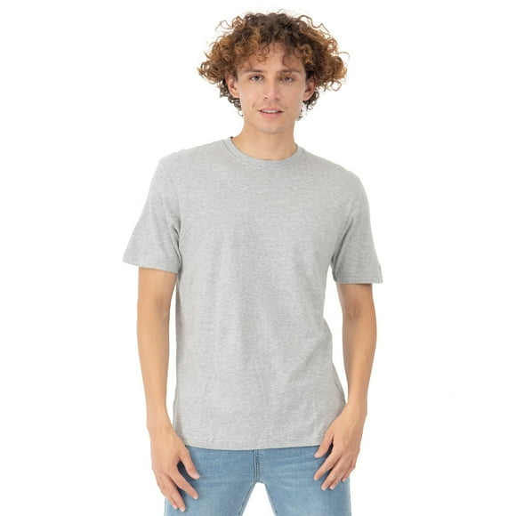 Playera Para Hombre Manga Corta Slim Fit Básica Quarry Color Gris