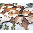 thumbnail image 3 of The Cabin Woodworker - Homestyle 3D USA Map - Large (27" x 16.34") - Southwestern - State, Capitals, Roads & Rivers, 3 of 8