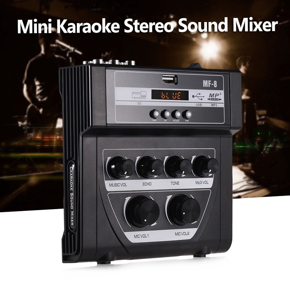 Mixer,Stereo Dual Support Function Tv Pc Tv Pc Amplifier Sound Audio Stereo Support Bt Mp3 Hxber Mp3 Function Tv Iuppa Mf-8 Eryue Sound O Sound O Stereo