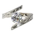 thumbnail image 1 of Personality Distortion Carving Ring Engagement Wedding Ring, 1 of 2
