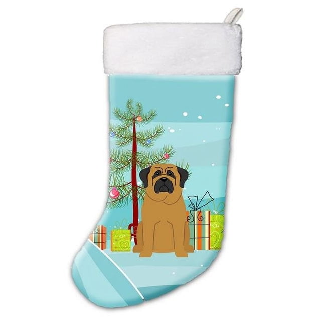 Carolines Treasures BB4143CS Merry Christmas Tree Mastiff Christmas Stocking