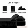thumbnail image 3 of Juego Sábanas Matrimonial - Queen Liso Polo One 4pzas Negro, 3 of 6