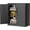 Black, variant on SOLAURA Metal Storage Cabinet with Locking Doors and 2 Adjustable Shelves, 36"H x 32"W x 16"D Office Cabinet for Home, Garage, Warehouse(Black)