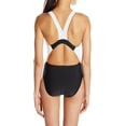 thumbnail image 2 of Women's Speedo 7235051 Powerflex Eco Quantum Splice One Piece Swimsuit (Speedo Black 4), 2 of 3