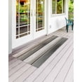 thumbnail image 2 of Vintage Dark Grey Stripes Front Door Mat Peeling Paint Effect Texture Welcome Doormat Indoor Outdoor Entrance Floor Mat Non-Slip Washable Runner Rug for Front Porch Decor 18x60 Inch, 2 of 6