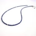 thumbnail image 3 of Natural Lapis Lazuli Stone Full Beaded Handmade Necklace For Women, Crystals and Healing Stones, Birthstone Jewelry, Rhodium Plated 925 Sterling Silver Chain 18 inch, Birthday Gift for Her, 3 of 5
