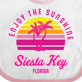 thumbnail image 4 of Inktastic Summer Enjoy the Sunshine Siesta Key Florida in Pink Boys or Girls Baby Bib, 4 of 4