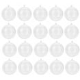 thumbnail image 2 of 20 Bolas de Adorno Transparentes Rellenables, Bolas de Plástico para Decoración de Árbol de NaviDad Con Piezas de Cinta, Muydago, Baratijas para Fines de Decretación General,, 2 of 7