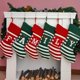 thumbnail image 1 of Medias navideñas tejidas con iniciales para la familia, monograma de granja, medias navideñas, decoraciones navideñas, regalo, media personalizada, letra bordada, 1 of 6