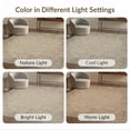 thumbnail image 7 of ODIKA 8'x10' Washable Area Rug Grey Distressed Under Repeating Pile Abstract Pixel Short for King Size Bedroom Bed, Master Suite, Non-Shedding, Easy Care, 7 of 7