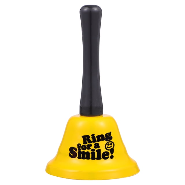 SHISUYAN Yellow Metal Bell for Party Use Loud and Clear Ring Suitable for All Fun Events 3.5 Inches