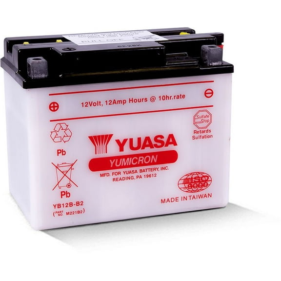 Yuasa YUAM221B2 Yumicron Battery - YB12B-B2