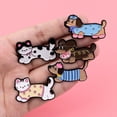 thumbnail image 7 of Jiibva Cartoon Dachshund Brooch Pin Funny Animal Lapel Pins Novelty Dog Pins Badge for Backpack Clothes Hat Decoration, 7 of 7