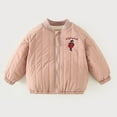 thumbnail image 6 of CheerKidz Winter Childrens Fleece Jacket Casual Cardigan for Boys and Girls Thick Warm Top Soft Breathable Kids Outerwear Turn Down Collar Long Sleeve No Hood Zipper Front(Pink#2,2-3 Years), 6 of 9