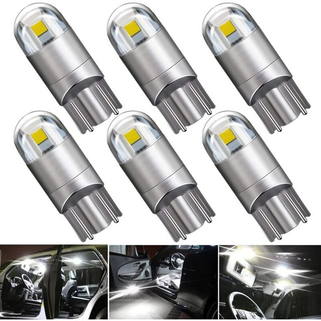 194 921 T10 W5W Ampoule LED Blanc, 3030 Chipset 2SMD Ampoules LED 2W 12V Éclairage intérieur LED Ampoules de rechange pour intérieur de voiture, extérieur, tableau de bord, plaque d'immatriculation, d