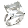 thumbnail image 2 of Luxe Jewelry Designs Women's High Polished Sterling Silver Ring with Cubic Zirconia - Size 9, 2 of 2