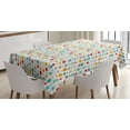 thumbnail image 1 of Ambesonne Abstract Tablecloth Rectangular Table Cover, Colorful Large Dots, 52"x70", Multicolor, 1 of 3