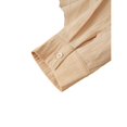 thumbnail image 5 of LTTVQM Relaxed Fit Wrinkle Resistant Plain Solid Cotton Linen Two Piece Outfit for Men Camp Collar Shirt Wide Leg Pants Breathable Daily Beach Blouse Khaki XL, 5 of 7