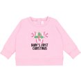 thumbnail image 2 of Inktastic Baby Girl First Christmas Candy Cane Baby Sweatshirt, 2 of 4