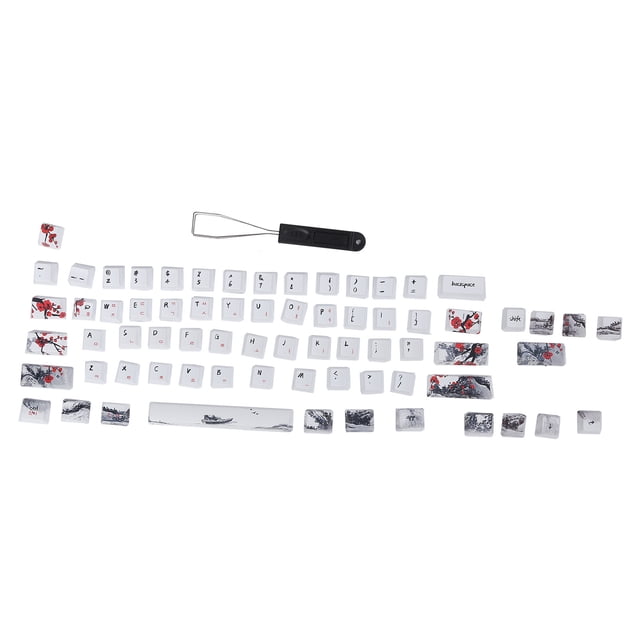 Teclas De Teclado Teclado Inalámbrico Teclas PBT Sublimación De 5 Caras 71 Teclas Tapas De Teclado Para Teclados ópticos Mecánicos Inglés Coreano Ccdes Otros