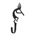 thumbnail image 2 of Village Wrought Iron WH-56-XS Kokopelli Wall Hook Extra Small - Black, 2 of 2