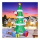 thumbnail image 1 of Árbol verde de decoración inflable de Navidad de 9 pies con luces LED, 1 of 7