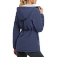 thumbnail image 7 of baleaf Women's Winter Coat Long Puffer Jacket Quilted Jackets with Hood Warm Running Insulated Hiking Snow Navy Blue XS, 7 of 7