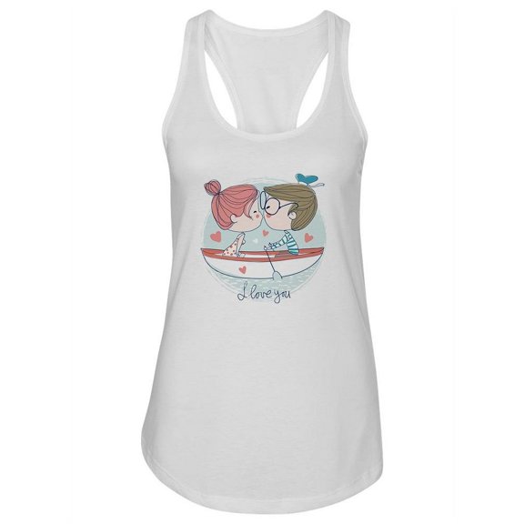 Cute Couple "i Love You" Tank Women -Image by Shutterstock, Female XX-Large