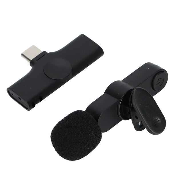 Micrófono Inalámbrico ANGGREK con clip Lavalier Omnidireccional Recargable Para dispositivos tipo C