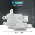 thumbnail image 4 of Motor de actuador de bloqueo de puerta eléctrica del lado del pasajero trasero derecho Unique Bargains para Honda Odyssey 2005-2010 No.72623-SHJ-A01 Blanco, 4 of 8