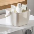 thumbnail image 4 of Clearance!Soft Multi-Purpose Storage Basket with Handles for Bathroom & Toiletry Organization-Squares Open Design Bath Products Basket, 4 of 6