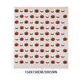 thumbnail image 3 of Celsvanis Halloween Throw Blanket, Checkered Pumpkin Print Soft Warm Flannel Cover, Decorative Holiday Blanket for Sofa, Bed and Indoor Home Use 60", 3 of 7