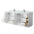 thumbnail image 4 of Wyndham Collection WCF414184DLBCMUNSMXX Strada 84" Free Standing Double Basin Vanity Set -, 4 of 7