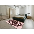 thumbnail image 5 of Ahgly Company Machine Washable Indoor Rectangle Transitional Pink Area Rugs, 8' x 12', 5 of 7