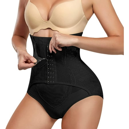 

Gotoly Tummy Shaper for Women Butt Lifter Shapewear High Waist Trainer Panties Body Shaper Corset Compression Underwear(Black Medium)